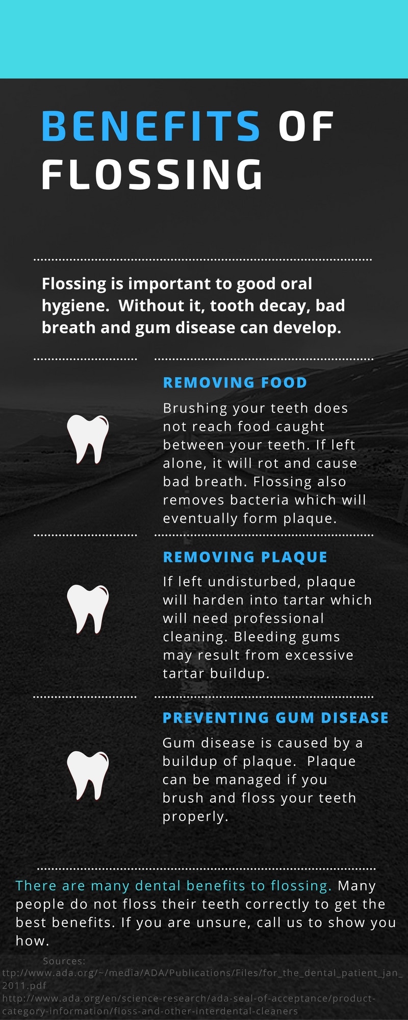 Benefits of flossing